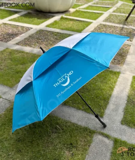 ผลงาน ร่มกอล์ฟ 2ชั้น 30นิ้ว รุ่นUB032-S โลโก้ THAILAND