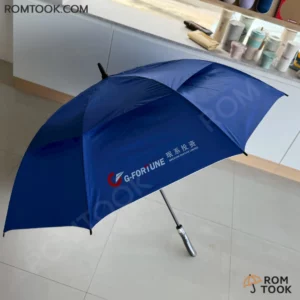 ผลงาน ร่มกอล์ฟ 2ชั้น รุ่นUB032 โลโก้G-FORTUNE