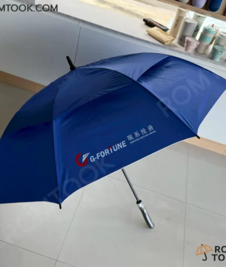 ผลงาน ร่มกอล์ฟ 2ชั้น รุ่นUB032 โลโก้G-FORTUNE