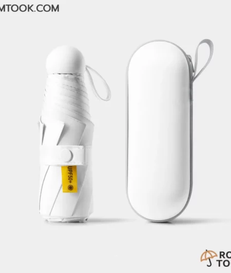 ร่มพับ 5 ตอน รุ่นUB040 สีขาว