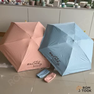 ผลงาน ร่มพับ 5ตอน รุ่นUB036 โลโก้ คนรักไม้