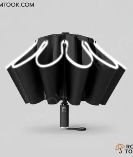 ร่มพับ 3 ตอน กางออโต้ รุ่นUB100 สีดำ