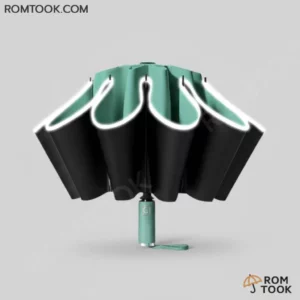 ร่มพับ 3 ตอน กางออโต้ รุ่นUB100 สีเขียว