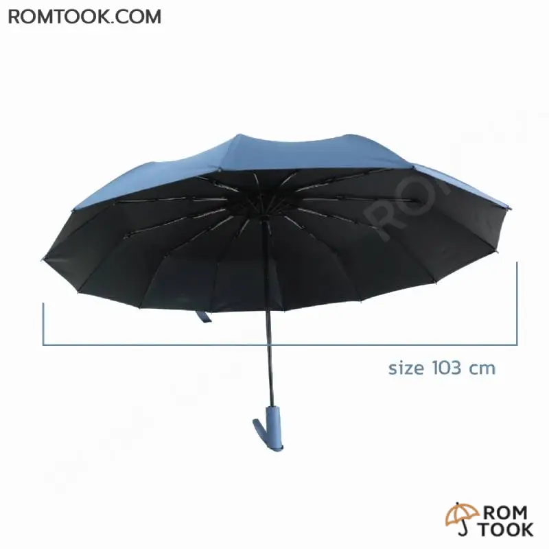 ร่มพับ 3ตอน 12แฉกรุ่นUB312 เส้นผ่านศูนย์กลางตอนกาง